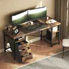 Schreibtisch 160x60x75cm Umkehrbarer PC Tisch, Bürotisch Produktbild-Vorschau 7