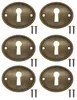 'FUXXER Schlüsselschilder, 29 x 37 mm, Bronze, 6er Set' Produktbild-Vorschau 2