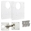 SOTECH Topfband Reparaturplatte – 90 x 90 mm, Edelstahl (2 Produktbild-Vorschau 1