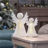 Vánoční papíroví andělé se stojánkem, 2 ks, 28/38 cm, vnitřní Podgląd zdjęcia produktu