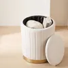 Relaxdays Hocker van fluweel, zitbankje met opbergruimte, Productafbeelding-voorbeeld 5
