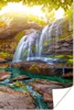 MuchoWow® Poster Natur - Wasserfall - Pflanzen - Bäume - Produktbild-Vorschau 1