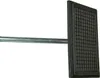 A metal telescopic pole with a black rubber foot at one end, isolated on a white background. Náhľad obrázku produktu