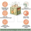 Laavir Holz-Aktivitätswürfel Baby Mintgrün - Montessori Produktbild-Vorschau 9