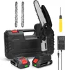 Mini Kettensäge, 6 Zoll 21V Elektro-Kettensäge mit 2x Produktbild-Vorschau 1