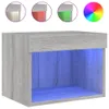 Wand-Nachttische mit LED-Leuchten 2er Set Grau Sonoma , Produktbild-Vorschau 7