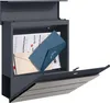 Toboli Briefkasten V64 Anthrazit und Edelstahl 410 x 130 x Produktbild-Vorschau 3