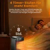 Elektrischer Heizlüfter mit 3D-Flammeneffekt, leise & Produktbild-Vorschau 10