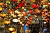 Lampadaire turc avec mosaïque - Lampadaire marocain marron Voir les images du produit 4