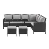 SVITA MADISON Polyrattan Lounge Gartenmöbel Rattan Set in Produktbild-Vorschau 5