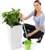 Lechuza Samozavlažovací květináč Cubico Premium 30 cm, bílá Náhled obrázku produktu 23