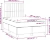 Boxspringbett mit Matratze Hellgrau 120x200 cm Samt Produktbild-Vorschau 5