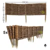 Weidenzaun 100x30cm Satz von 5 Stück. Weidenpalisade für Produktbild-Vorschau 5