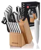 18-teiliges Profi Küchenmesser Set mit Holzblock und Produktbild-Vorschau 1