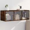 Armadio a muro con ante in vetro rovere fumé 102x37x35 cm Anteprima dell’immagine prodotto 2
