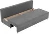 A gray sofa bed with its storage compartment open, showing the interior. Náhled obrázku produktu
