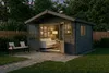 Alpholz Gartenhaus Set Gabriel 338x467cm Imprägn. Grau mit Produktbild-Vorschau 4