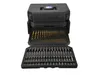 A black plastic case containing drill bits and driver bits, stacked on top of each other, against a white background. Náhled obrázku produktu