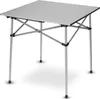 A foldable aluminum camping table is shown against a white background. Produktbild-Vorschau