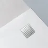 SMC Duschwanne 90x90cm weiß Steinoptik mit Ablaufgarnitur Produktbild-Vorschau 6