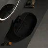 Lavabo in Vetroceramica NERO da appoggio 60 cm Anteprima dell’immagine prodotto 3