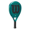 A teal Wilson Blade Pro V3 padel racket is shown against a white background. Produktbild-Vorschau