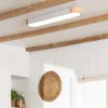 LED Deckenleuchte 18W Holz und Aluminium 140x650 mm CCT Produktbild-Vorschau 4