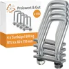 4 x Zurrbügel Anhänger 800kg Zurrösen M12 ca. 60x110mm Produktbild-Vorschau 1