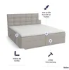 FEDVE Boxspringbett Schlafzimmerbett TOMORI mit 2 Produktbild-Vorschau 4