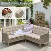 Gartenlounge-Set Dining Lounge mit Esstisch – Polyrattan Produktbild-Vorschau 5