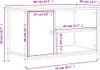 Mobili TV vidaXL in rovere Sonoma 80x40x50 cm in materiale Anteprima dell’immagine prodotto 7