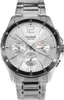 A close-up studio shot of a silver Casio men's watch with a white dial. Produktbild-Vorschau