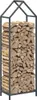 vidaXL Porta legna antracite 40x25x120 cm Acciaio laminato Anteprima dell’immagine prodotto 4