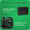 Novaliv Einkaufskorb Klappbox | 30L Schwarz faltbar stabil| Produktbild-Vorschau 4