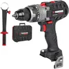 A cordless drill and its accessories are displayed against a white background. Produktbild-Vorschau