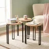 Carenza Home Beistelltisch 3er Set rund Couchtisch, Produktbild-Vorschau 4