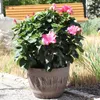 Jinfa 1 Blumenkübel aus Kunststoff in Holzoptik | Farbe: Produktbild-Vorschau 4
