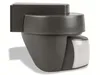A dark gray motion sensor with a dusk sensor, mounted on a white background. Produktbild-Vorschau