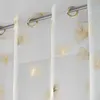 Transparenter Vorhang mit Ginkgo-Muster und goldfarbenem Produktbild-Vorschau 4