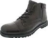 A single brown leather boot on a white background. Produktbild-Vorschau