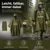 Uni wasserdichter Regenponcho, Regenumhang mit Produktbild-Vorschau 3