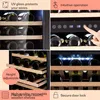 Klarstein vinotéka, slim, skleněné dveře, 2 zóny, LED, 5-18 Náhled obrázku produktu 5