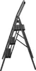 A dark gray, three-step folding ladder shown from the side. Produktbild-Vorschau
