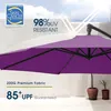 Sunula Ampelschirm 300 cm für Garten Balkon Terrasse, Lila Produktbild-Vorschau 5