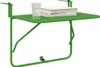 vidaXL Tavolo da balcone sospeso verde 60 x 39 x 65 cm Anteprima dell’immagine prodotto 1