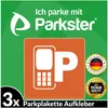 3x PARKSTER naklejka parkingowa za szybą naklejka biletowa Podgląd zdjęcia produktu 1