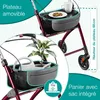 ELONEO Rollator d'appartement 54cm de large, pliable et Voir les images du produit 3