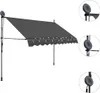 vidaXL Store rétractable manuel avec LED 250 cm Anthracite Voir les images du produit 2