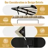 Collage of close-up images highlighting design details of a bed frame. Produktbild-Vorschau