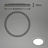 LED panel Briloner SLIM 22 W 3000 lm 4000 K čierny Náhľad obrázku produktu 10